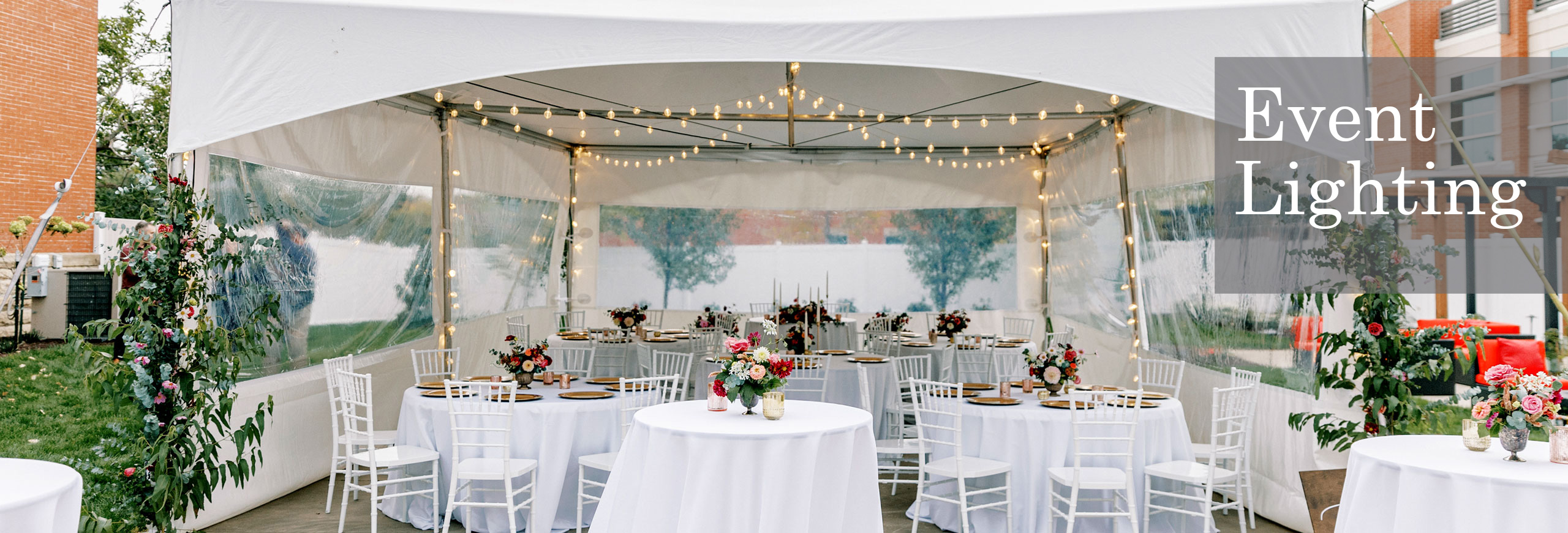 wedding tents, tables and chairs