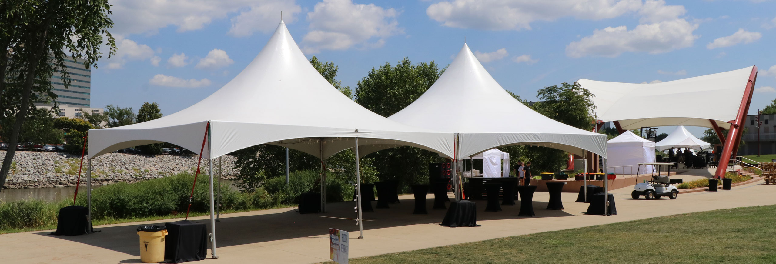 corporate tent rental for Des Moines