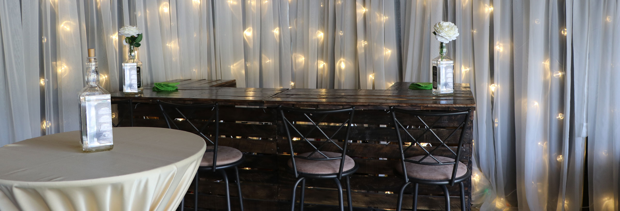 Portable bar and stage rentals in North Liberty Iowa