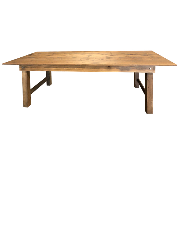 rustic barn wood table