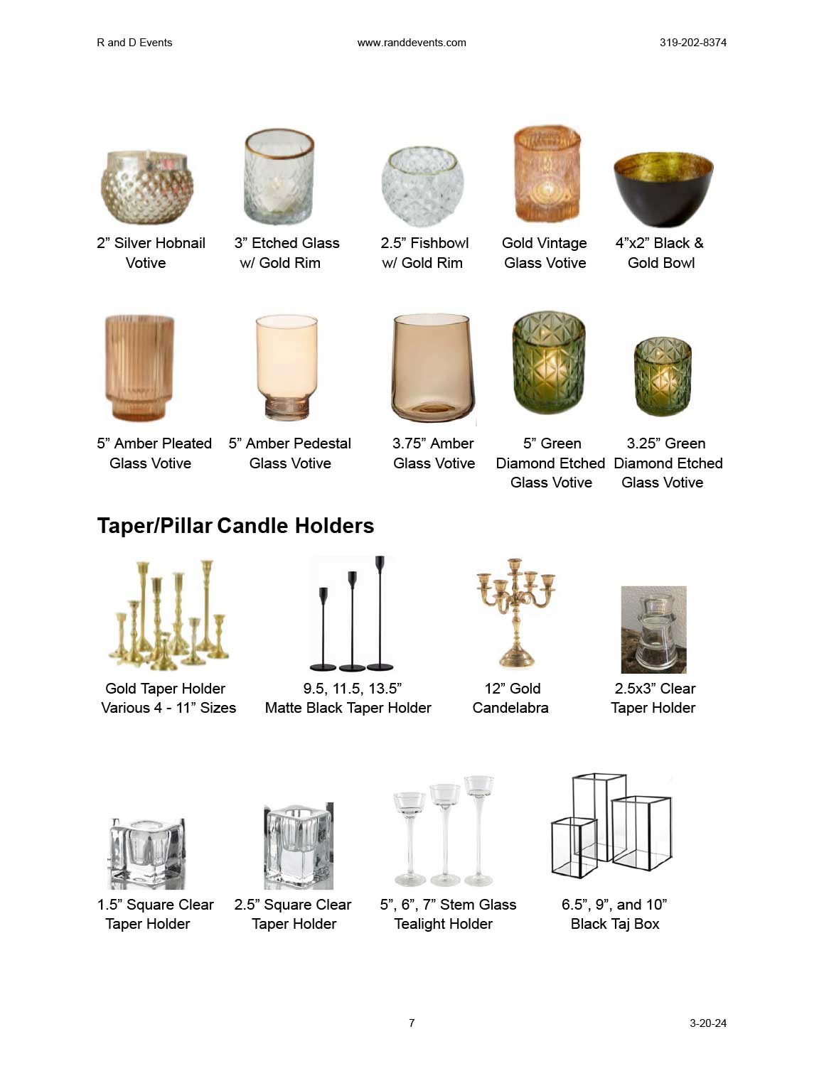 candlestick holders